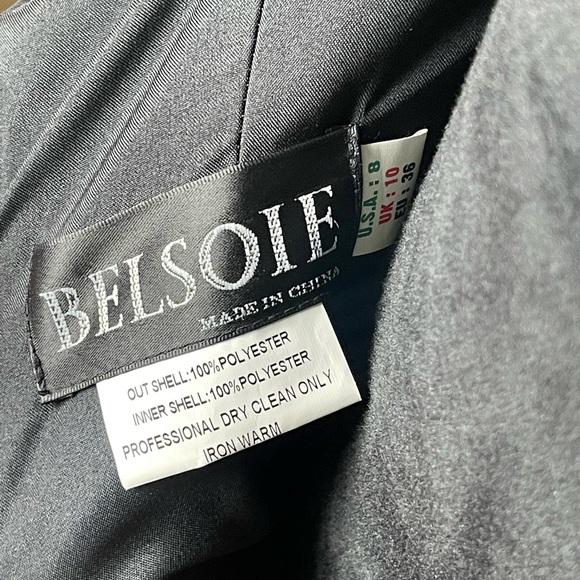 Belsoie Strapless Side draped Maxi Formal Dress/ Gown Size 8 - Picture 5 of 5